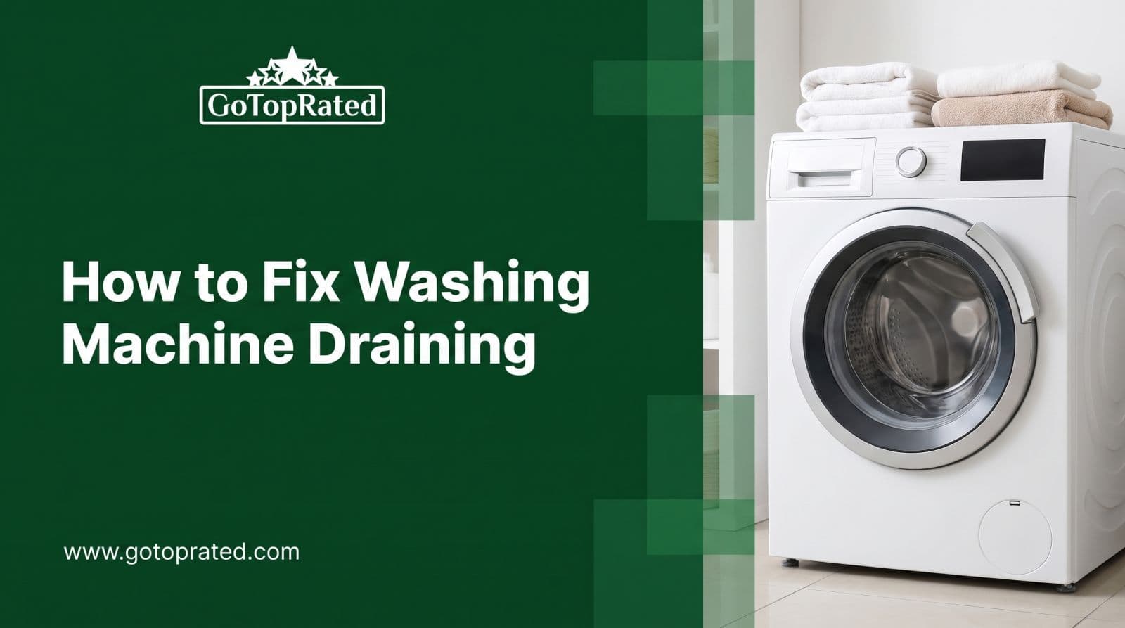 How to Fix a Washing Machine That Won't Drain or Spin