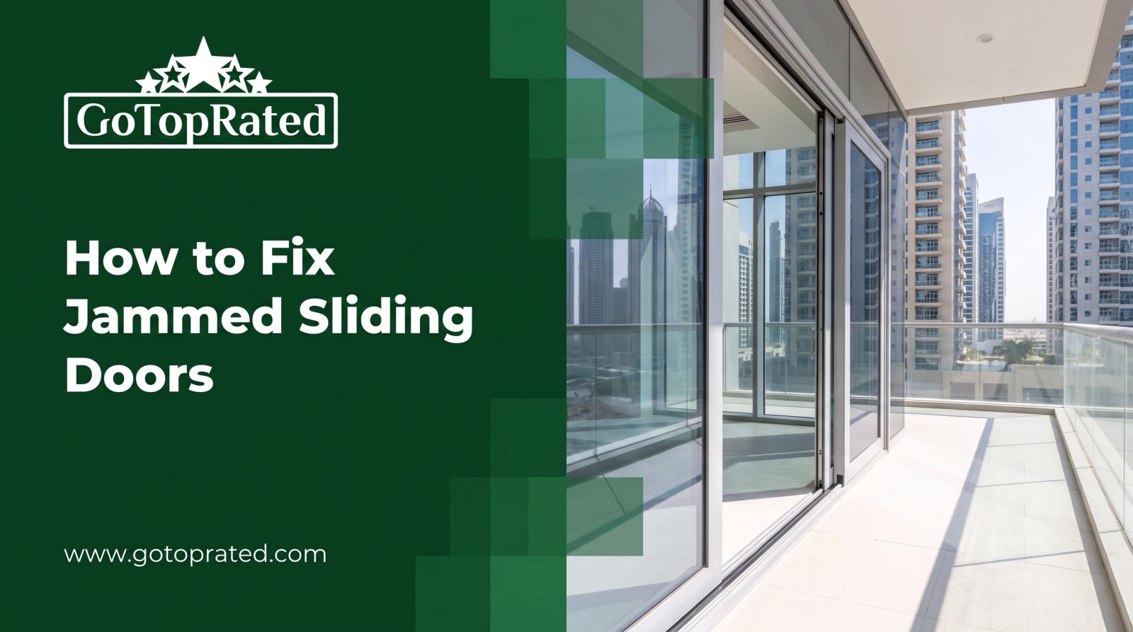 How to Fix Jammed or Squeaking Sliding Glass Doors in Dubai