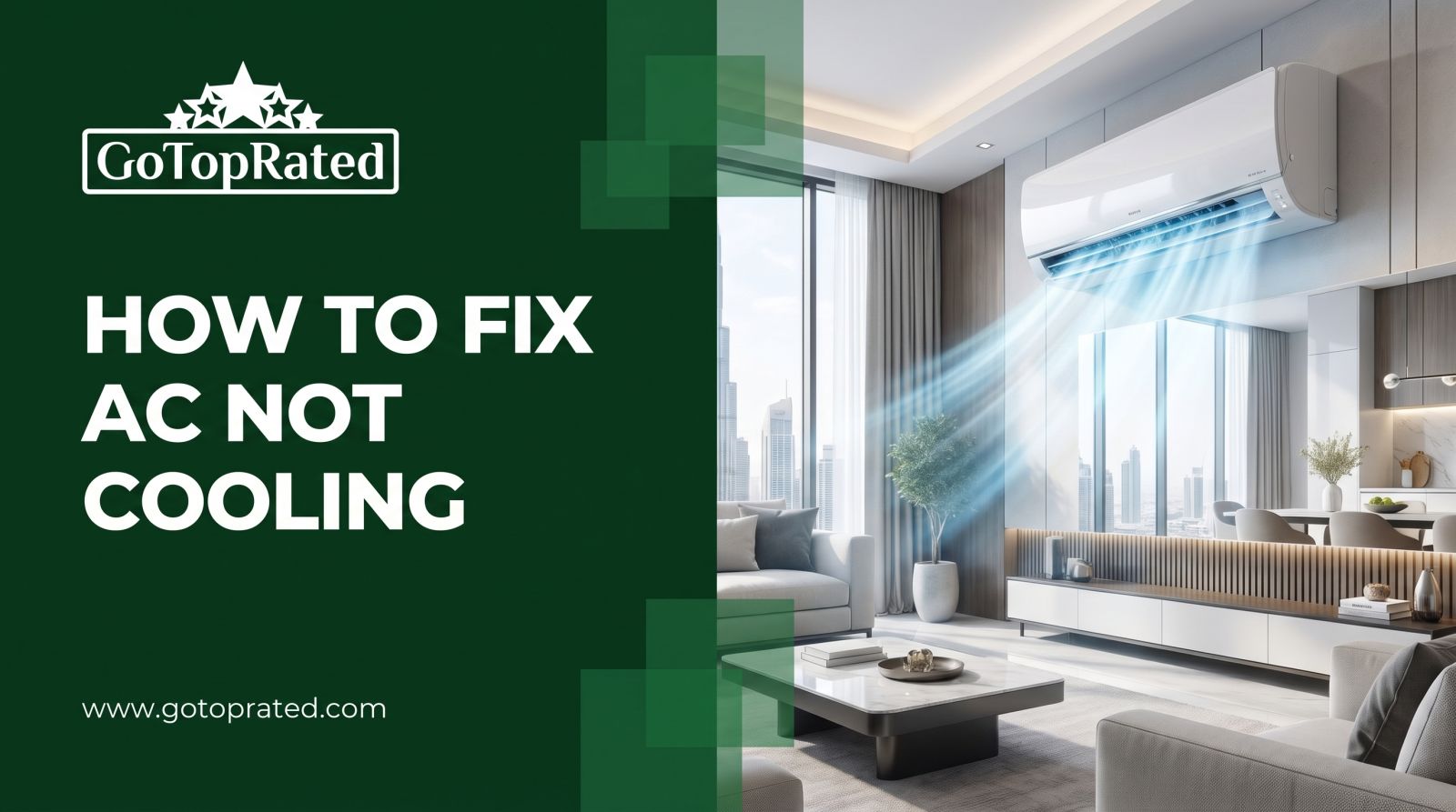 How to fix AC not cooling living room