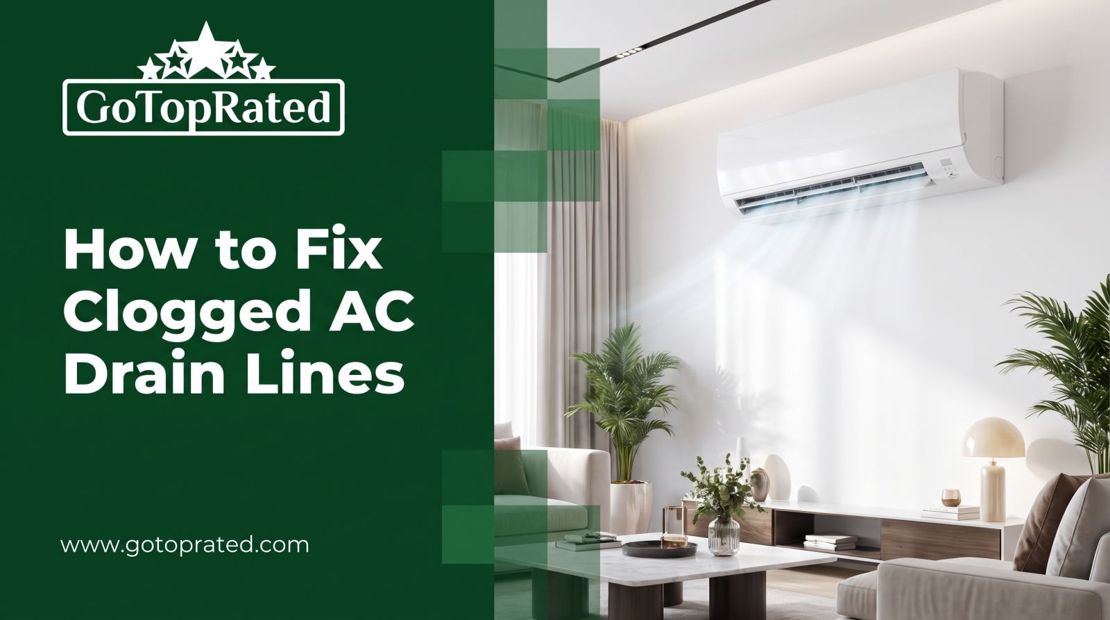 How to Fix Clogged AC Drain Lines